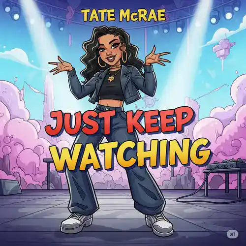 Just Keep Watching Ringtone - Tate McRae Download Free Cover Art